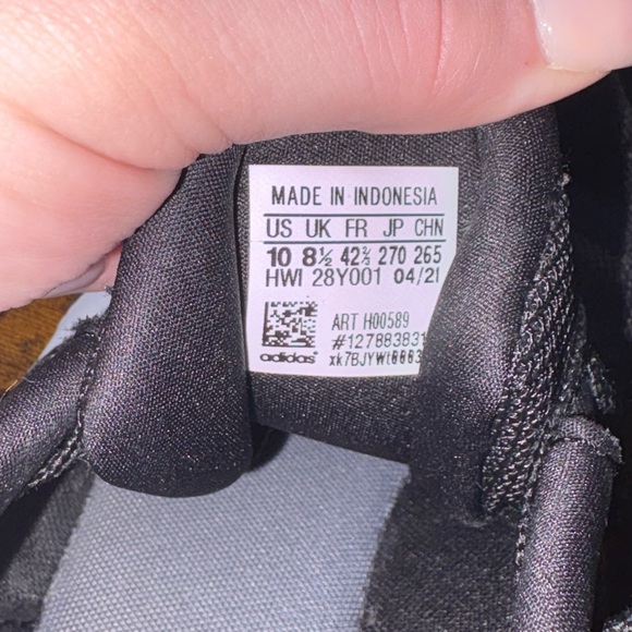 Adidas Black and White Athletic Shoes - Picture 5 of 5